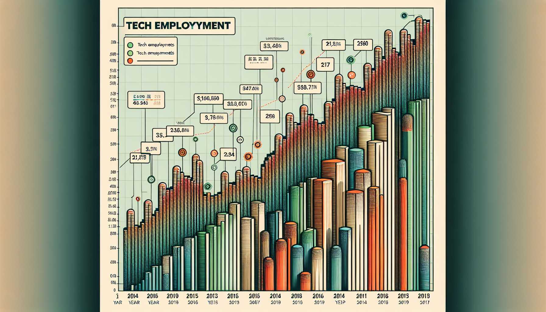 Growth of Tech Employment in China