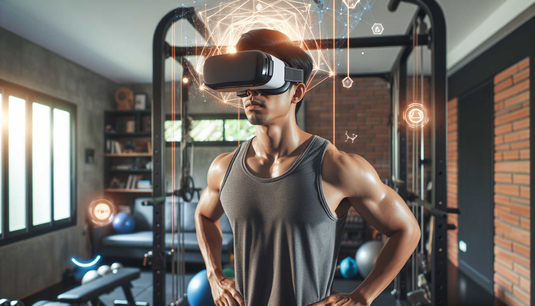 VR Fitness Training in Home Gym