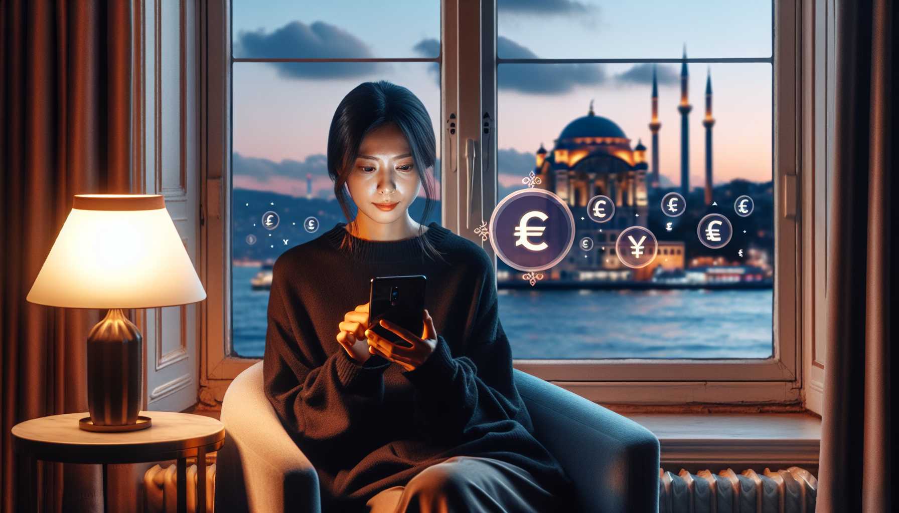 Mobile app user in Turkey