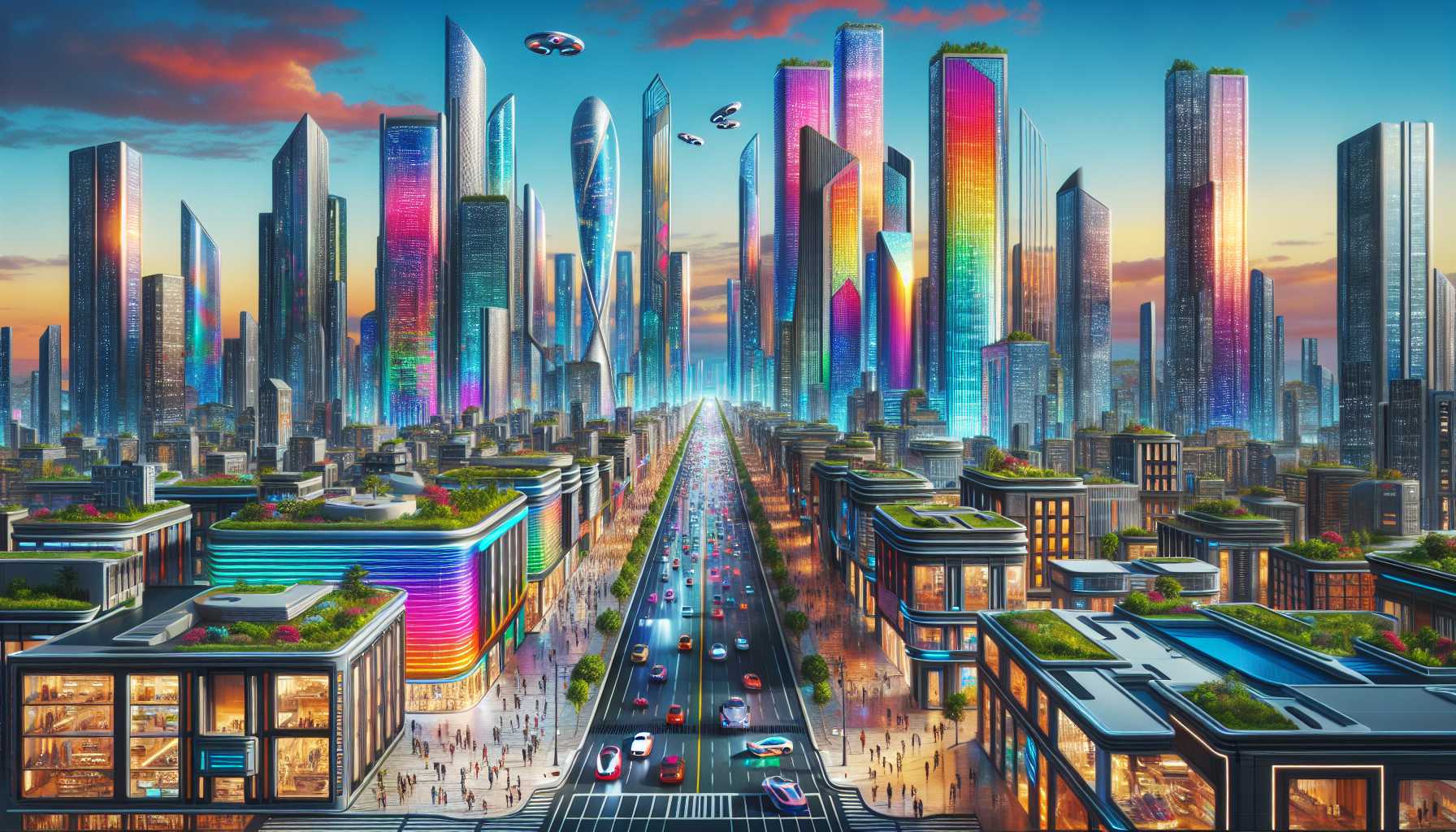 A vibrant future-ready cityscape