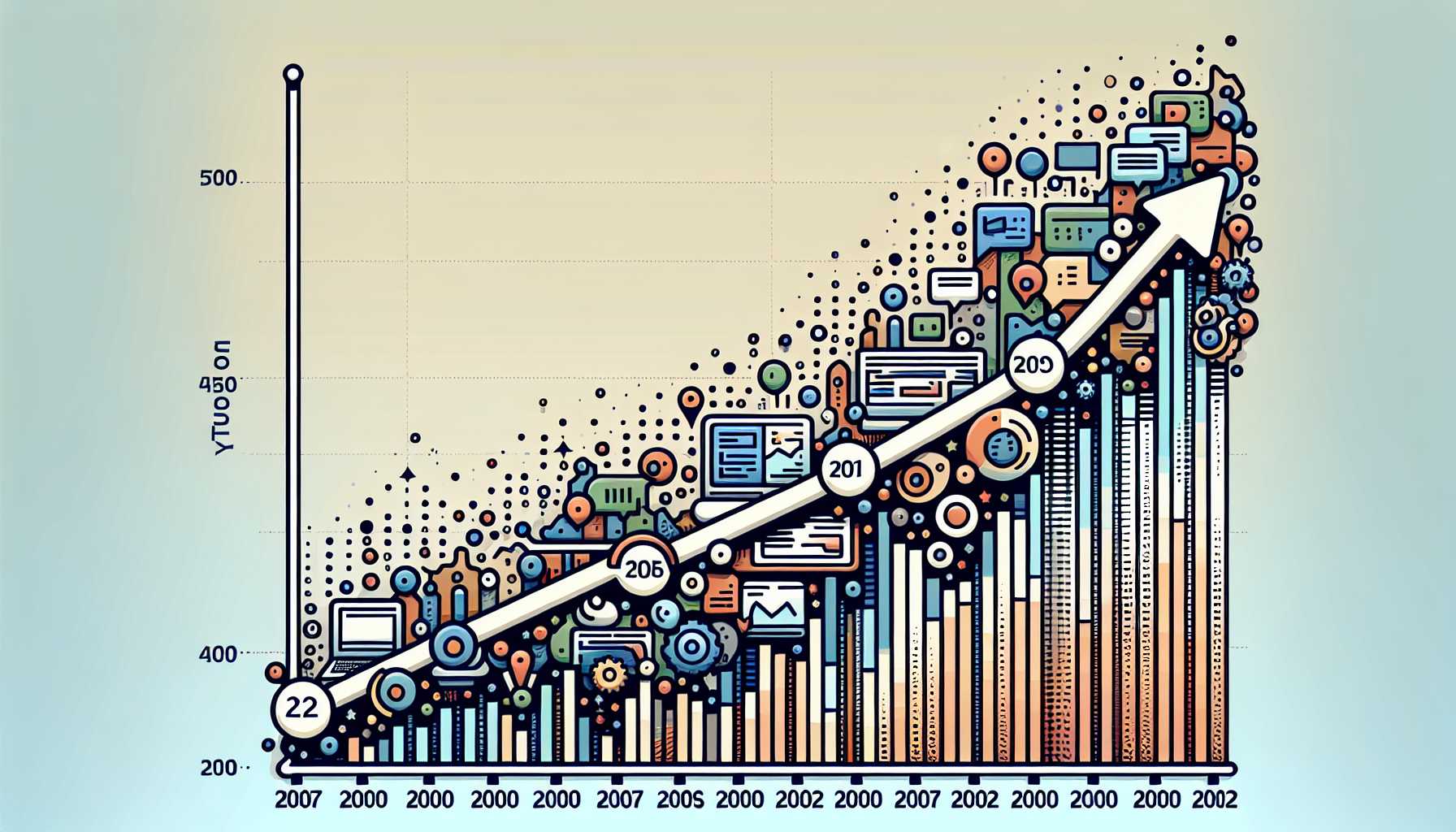 A graph showing the growth of online technology communities in Leningrad Oblast