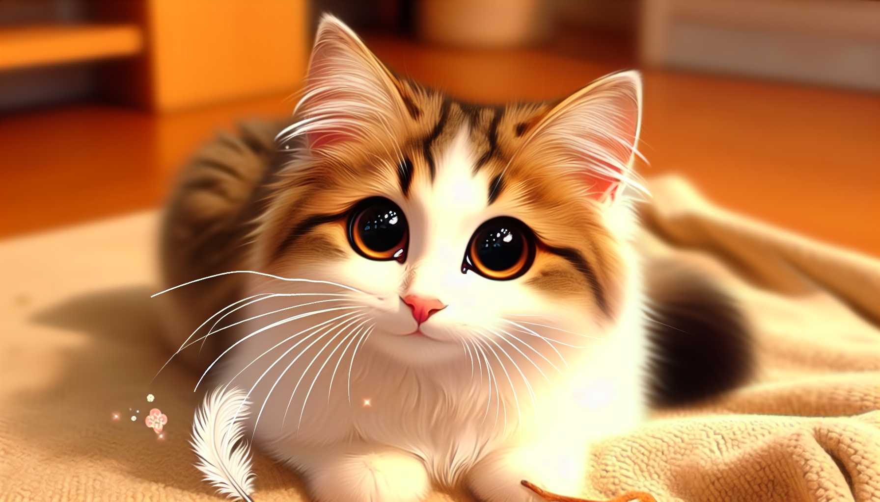 A happy cat playing a video game on a PlayStation console.