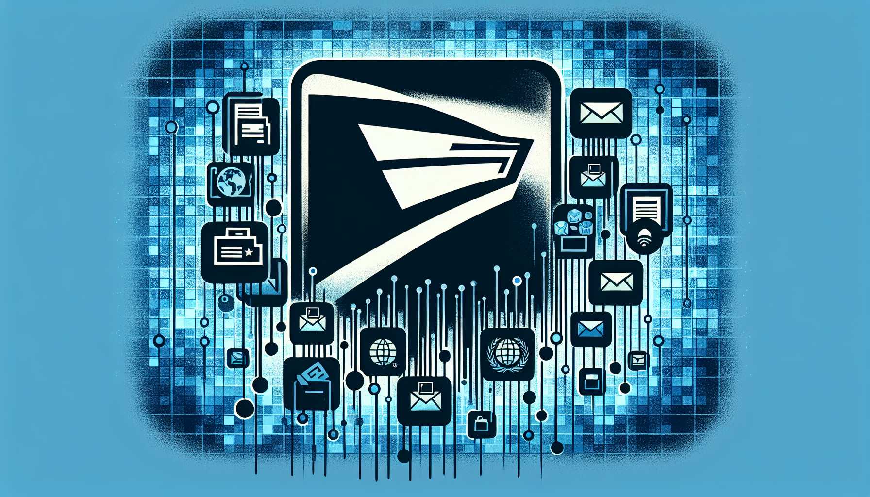 a graphic showing data leak from USPS