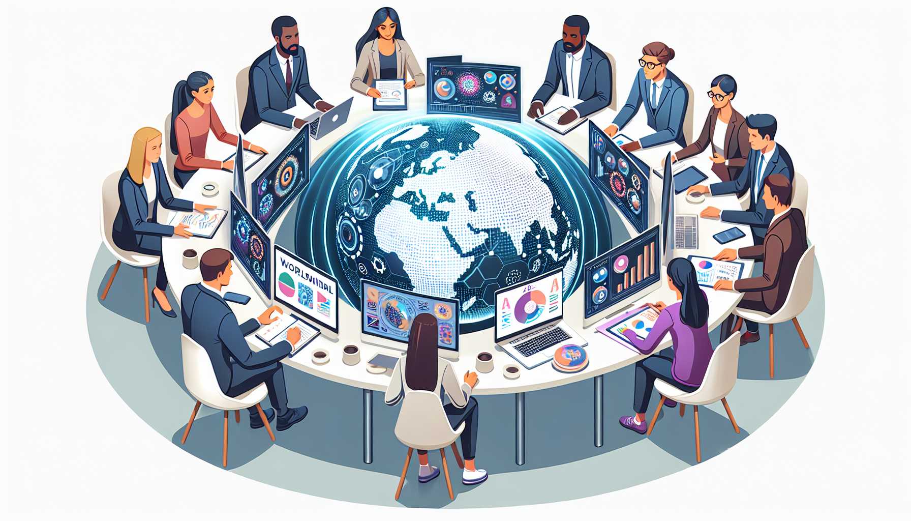 Image showing global competition authorities collaborating on AI ethics