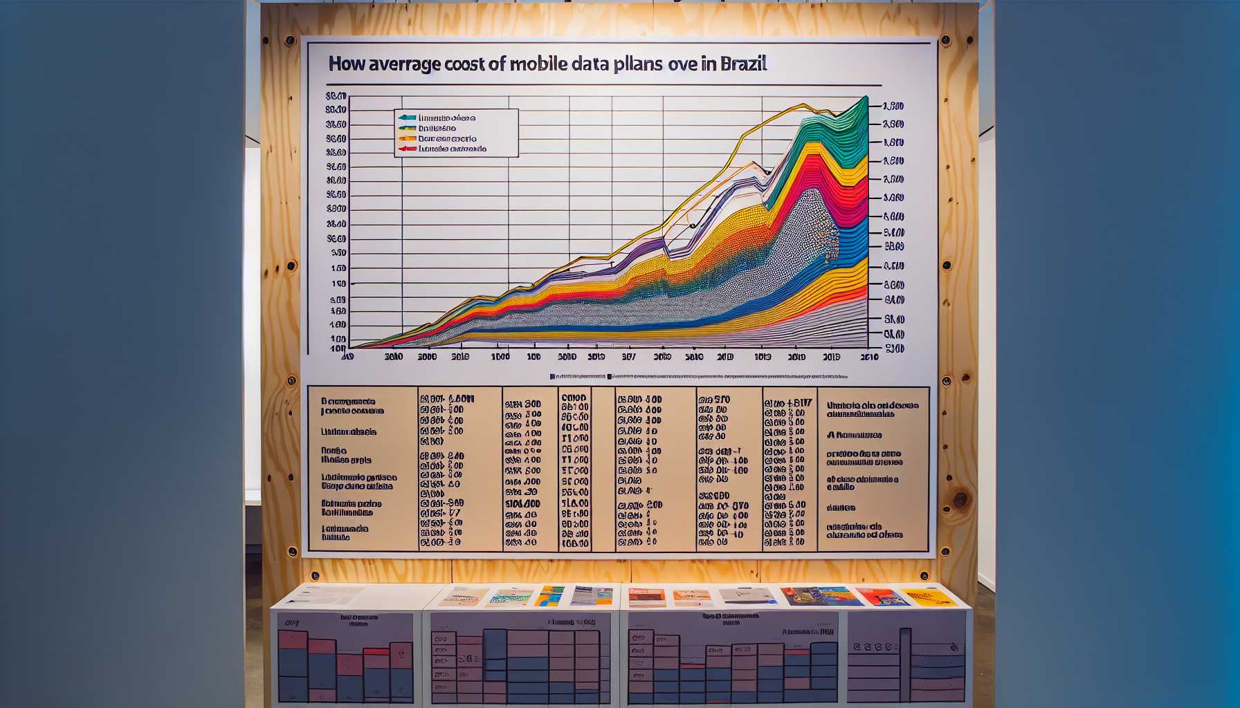 Average cost of mobile data plans in Brazil