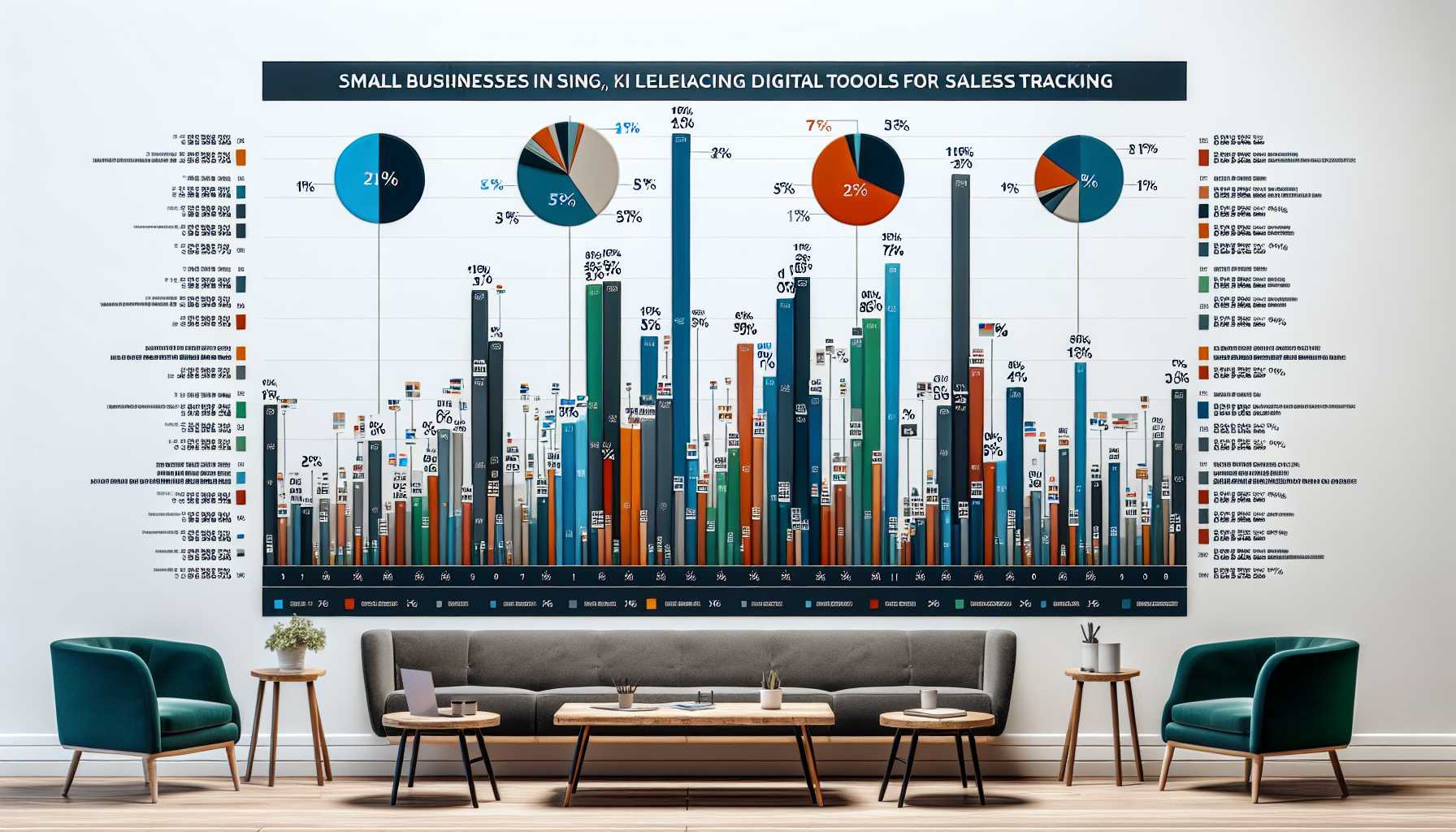 Graph showing the percentage of UK small businesses using digital tools for sales tracking