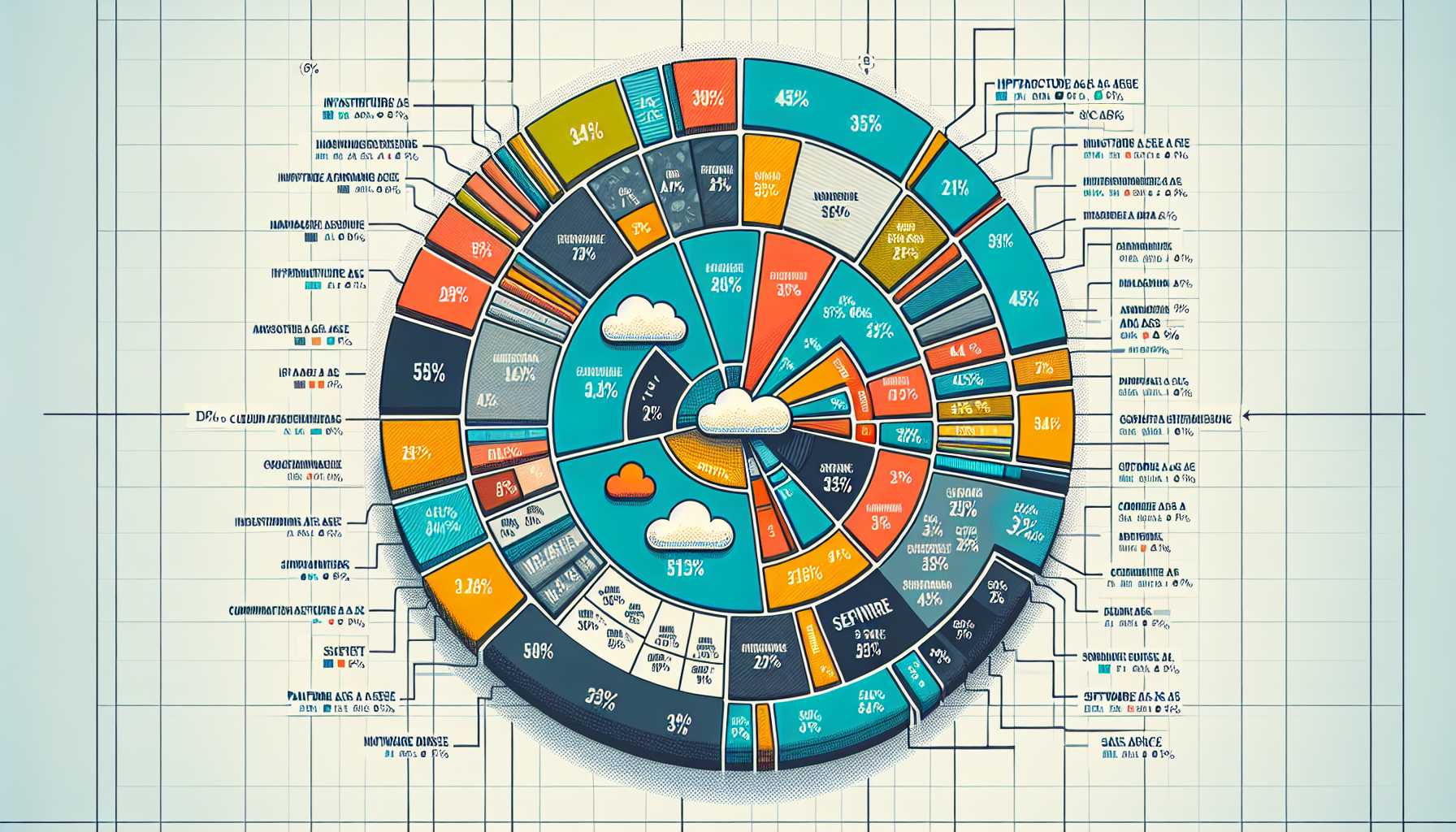 A graph showing the market share of different cloud hosting services in the UK.