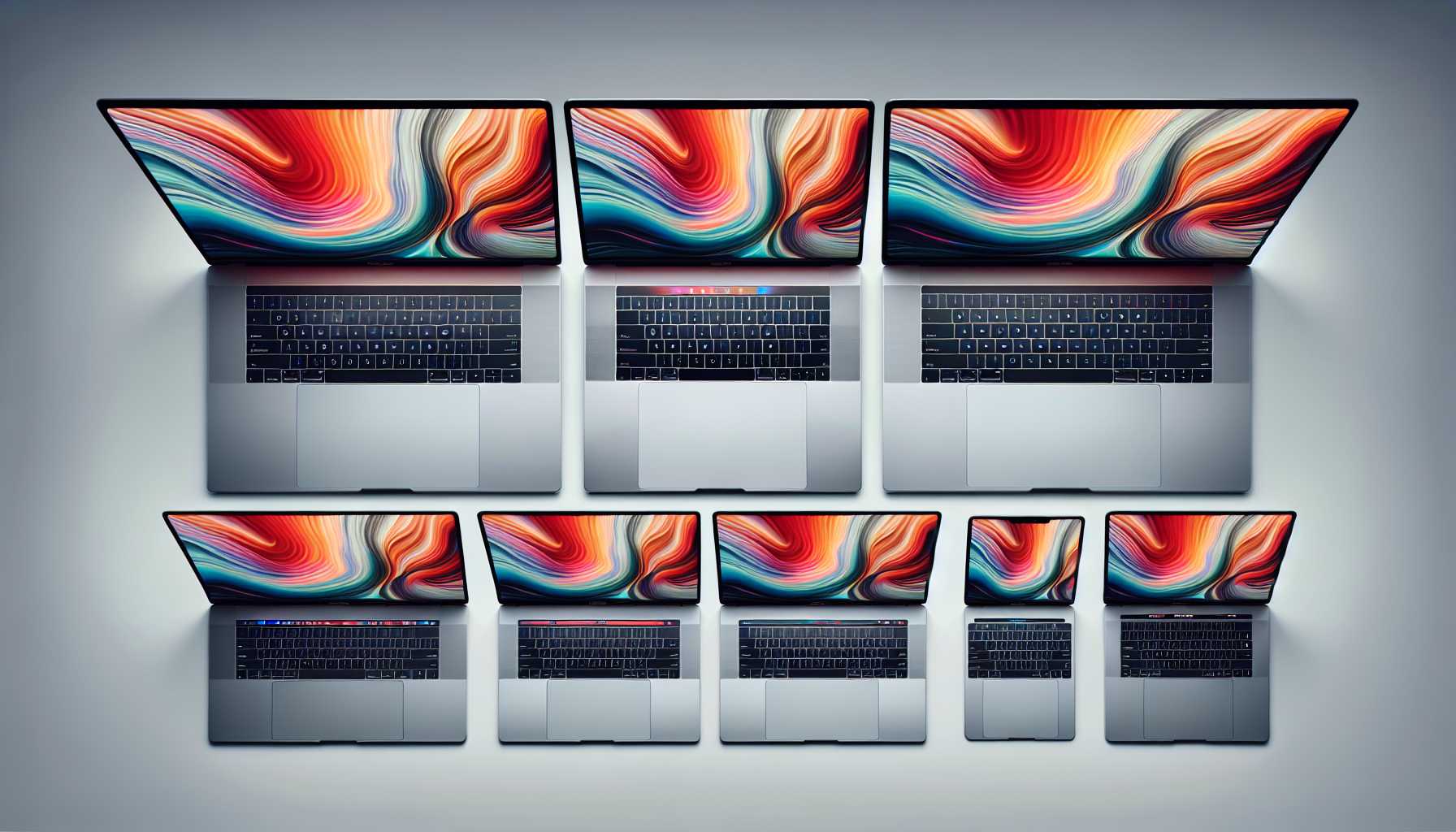 Lineup of new MacBook Pro devices