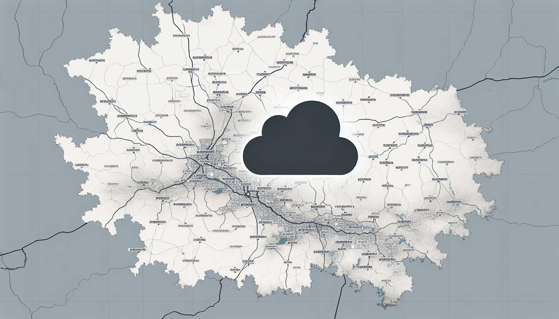 a map of Lipetsk Oblast with a cloud icon over the region