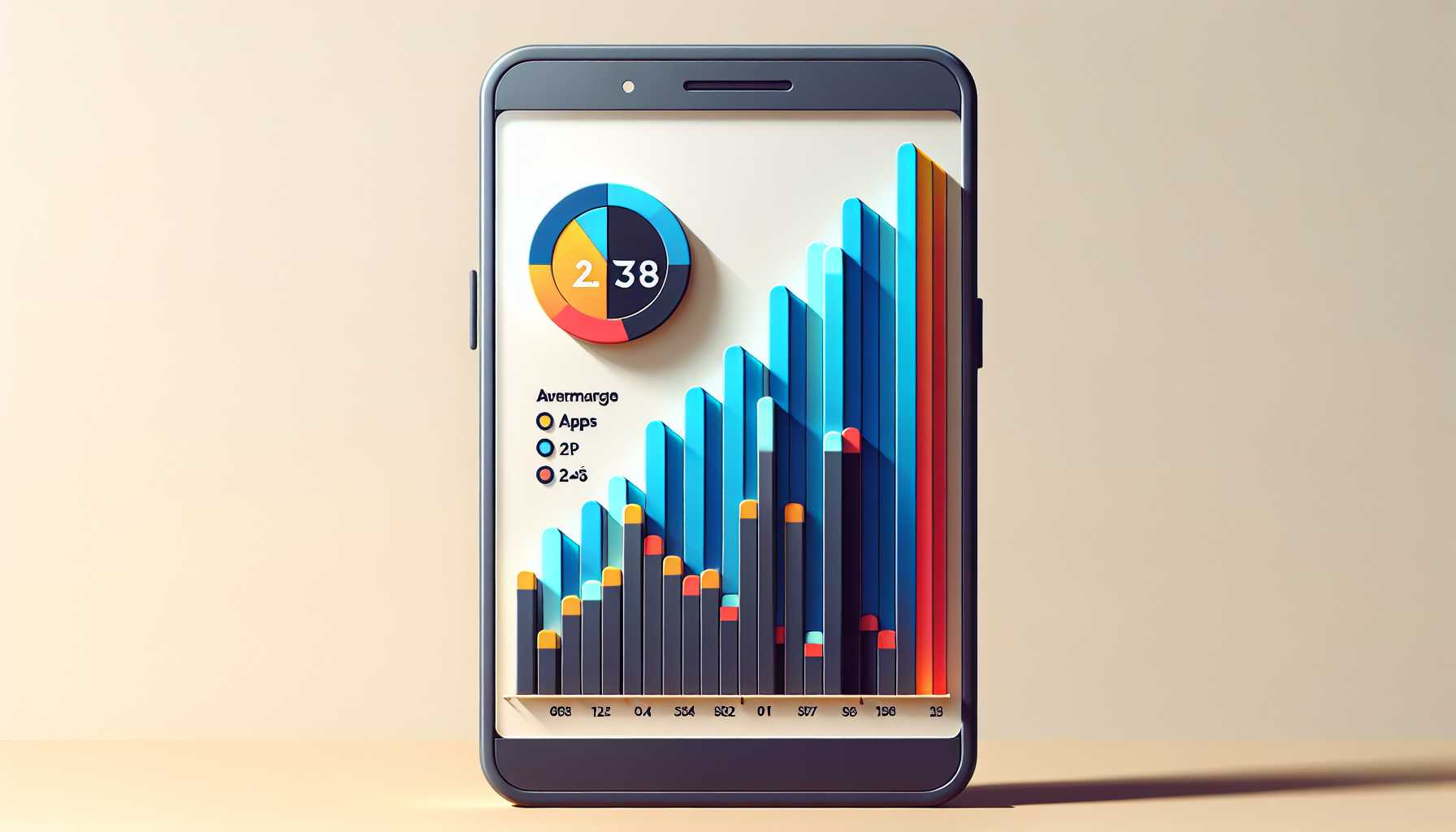 Average number of apps installed on smartphones in Brazil