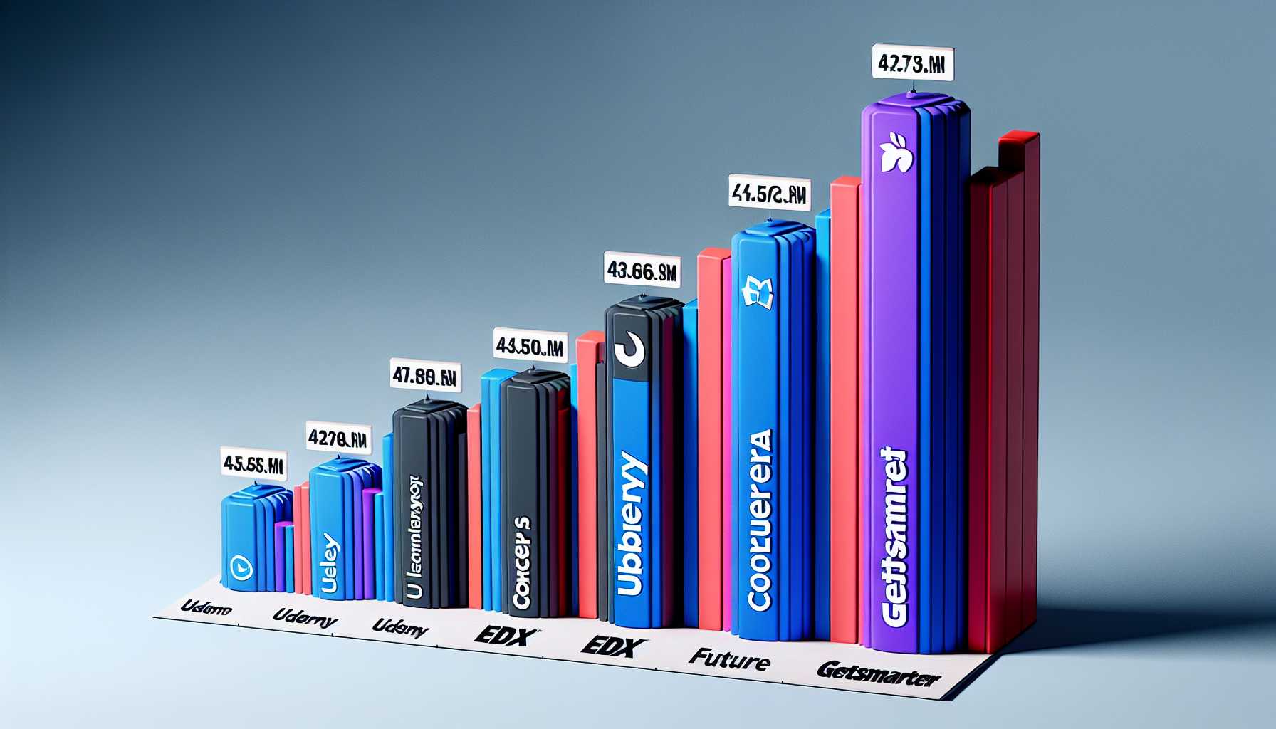 Udemy leads online learning platforms in South Africa, followed by Coursera, edX, FutureLearn, and GetSmarter.