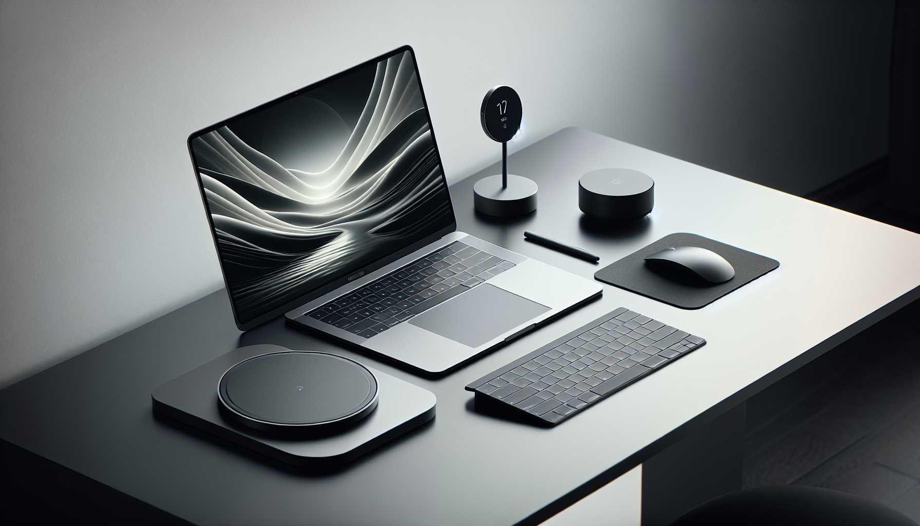 Modern desktop setup with sleek and minimalistic design.