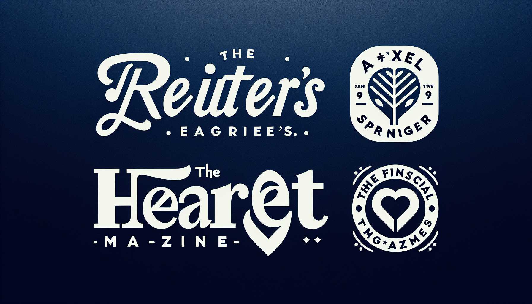 logos of Reuters, Axel Springer, Hearst Magazines, and The Financial Times