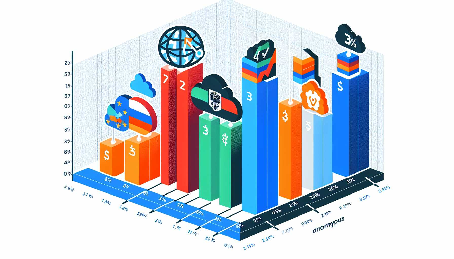 Market share of different cloud service providers in Tomsk Oblast