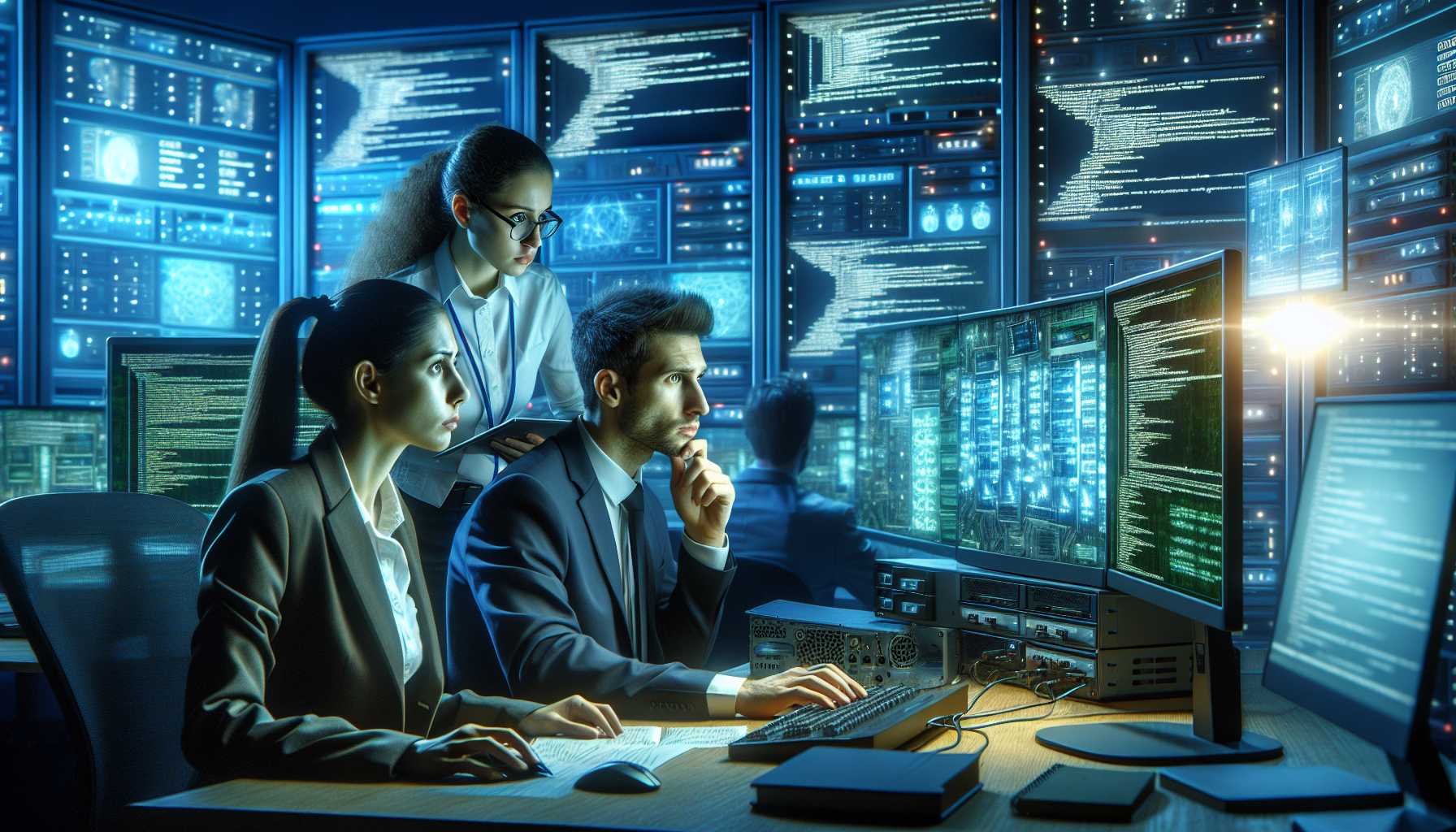 cybersecurity skills gap with computer security imagery