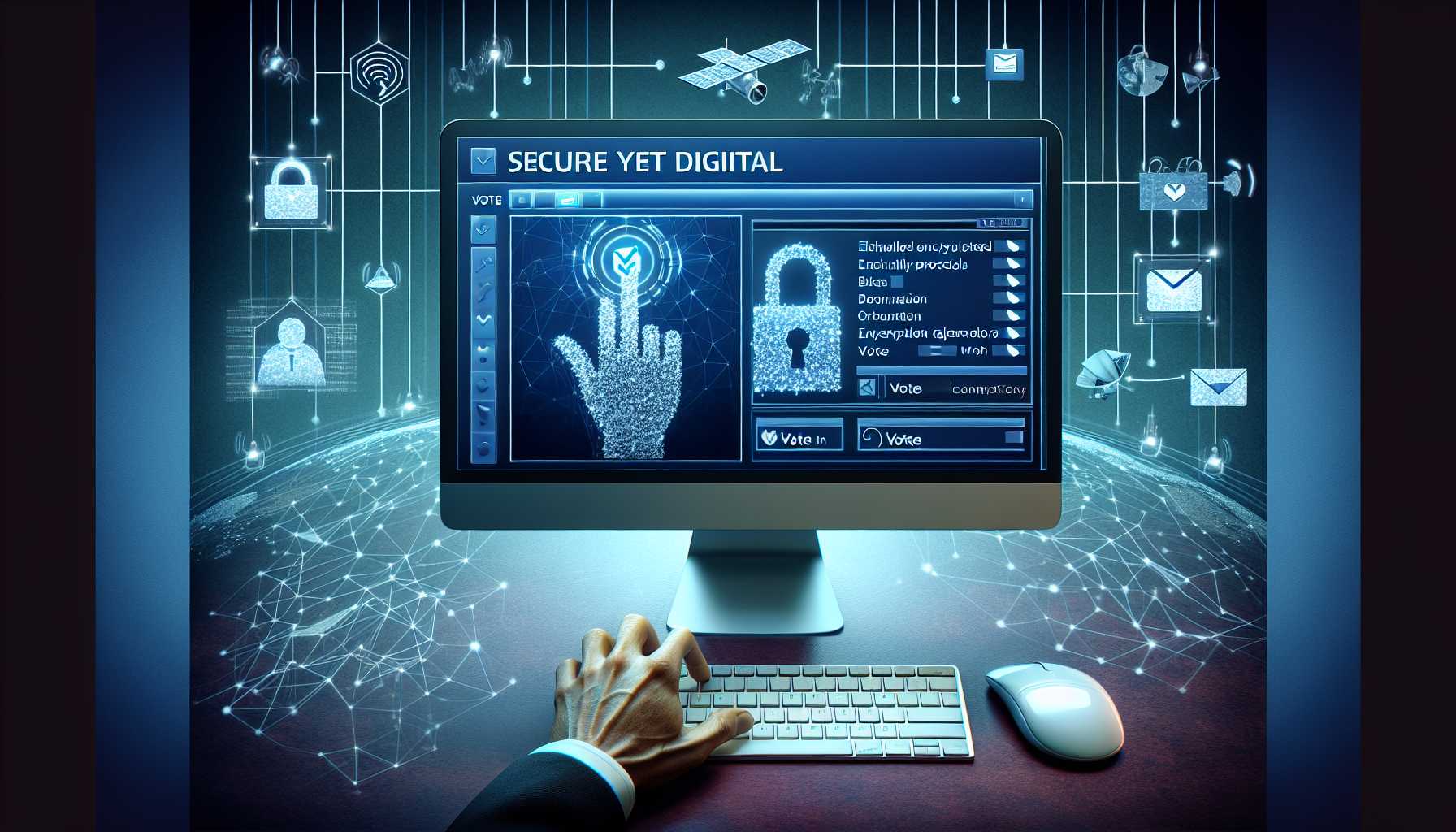 A secure yet digital voting process image