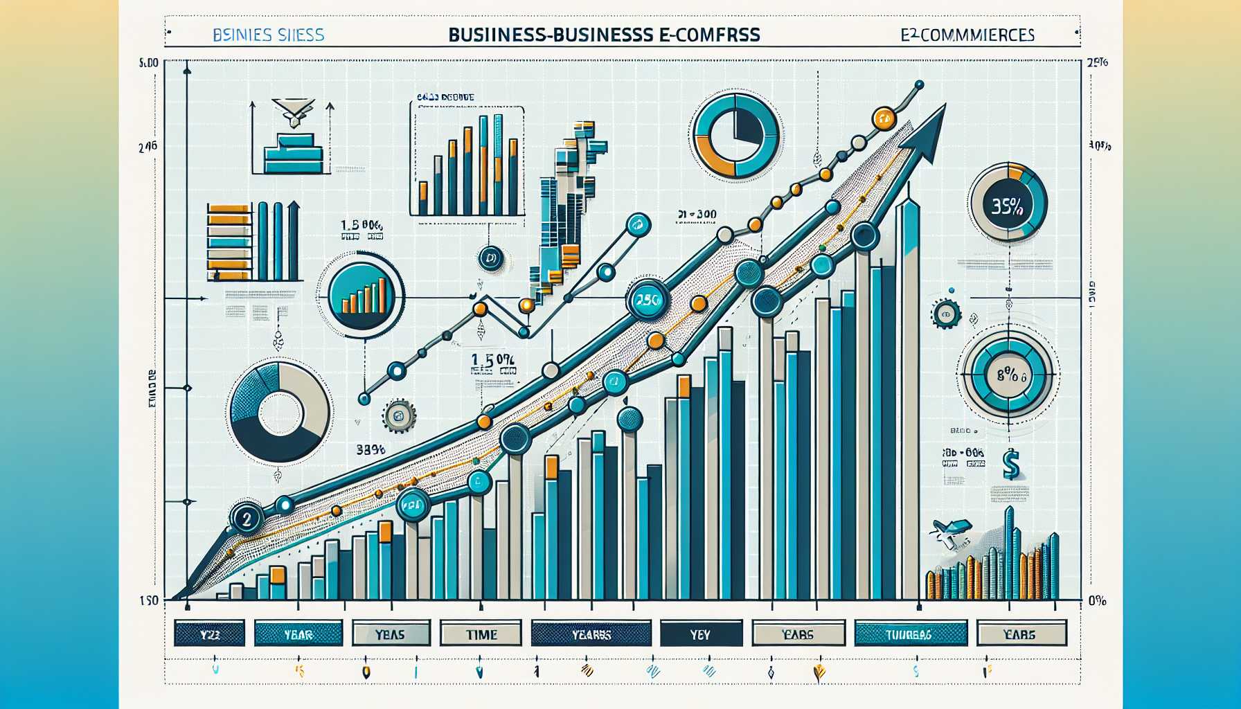a graph showing the growth of B2B e-commerce in South Africa