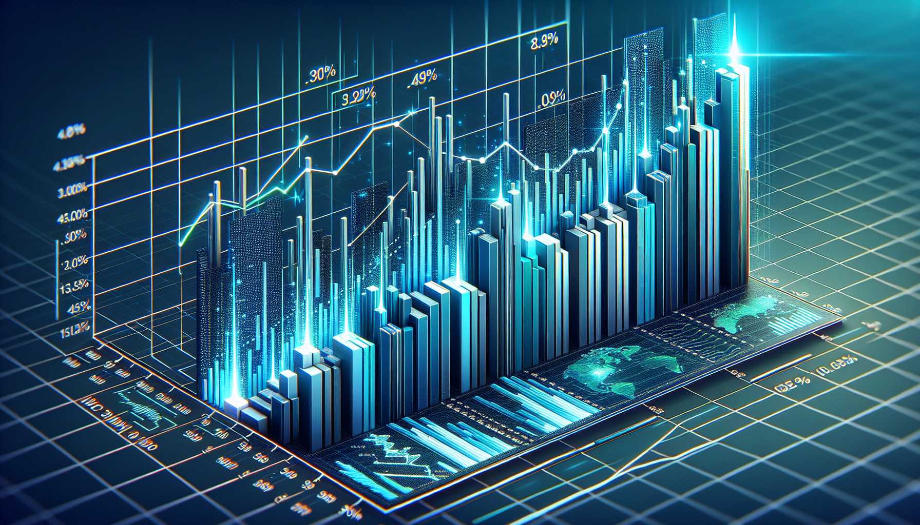 A graph showing the increasing adoption of blockchain technology in Australia