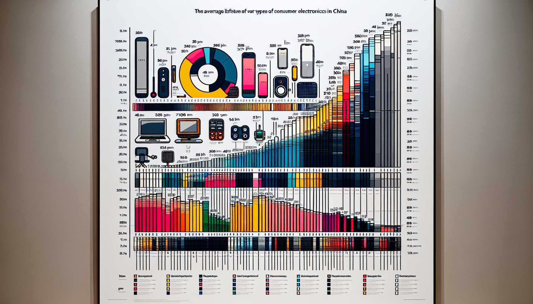 a graph showing the average lifespan of consumer electronics in China