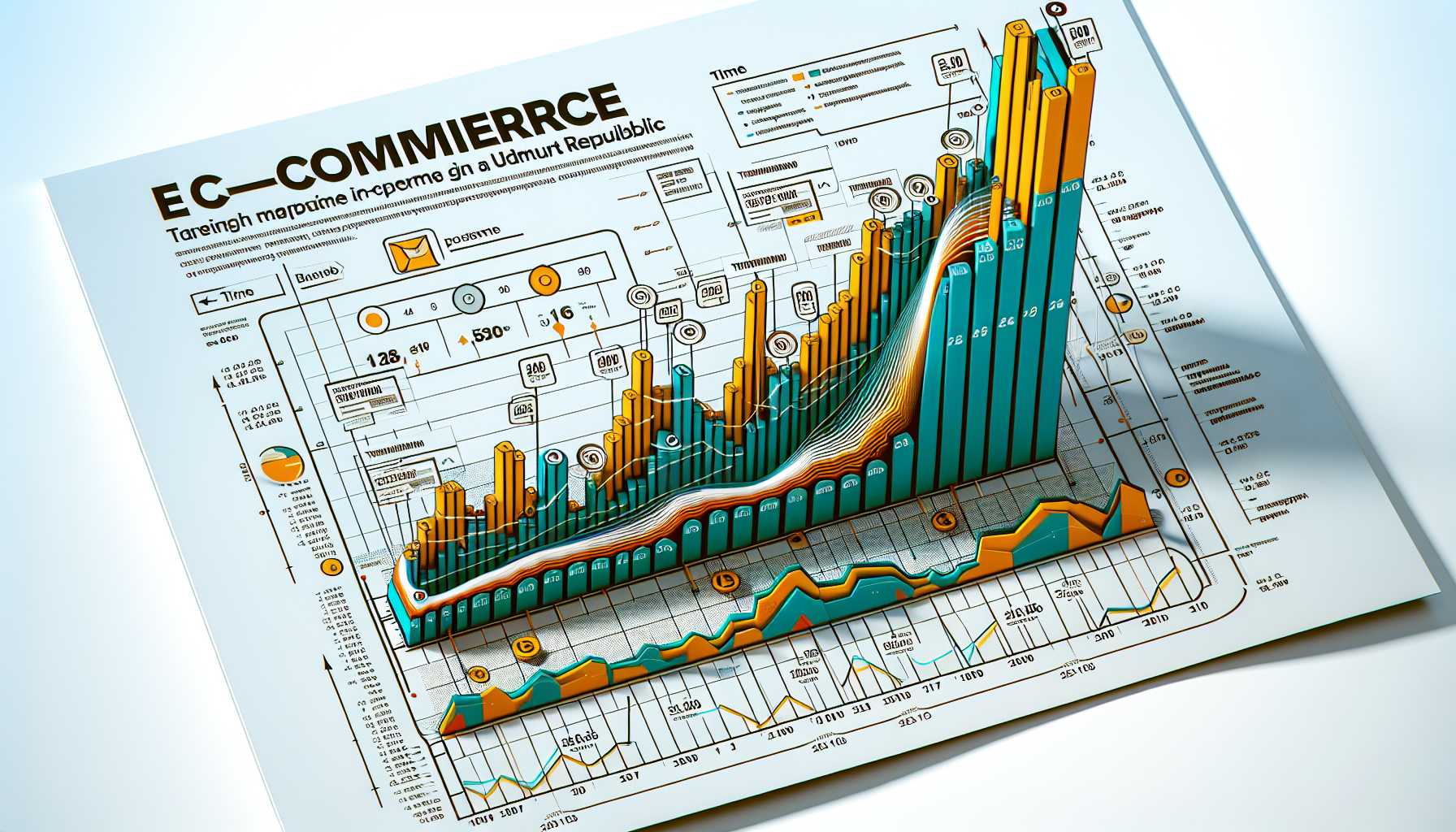 a graph showing the growth of e-commerce in the Udmurt Republic