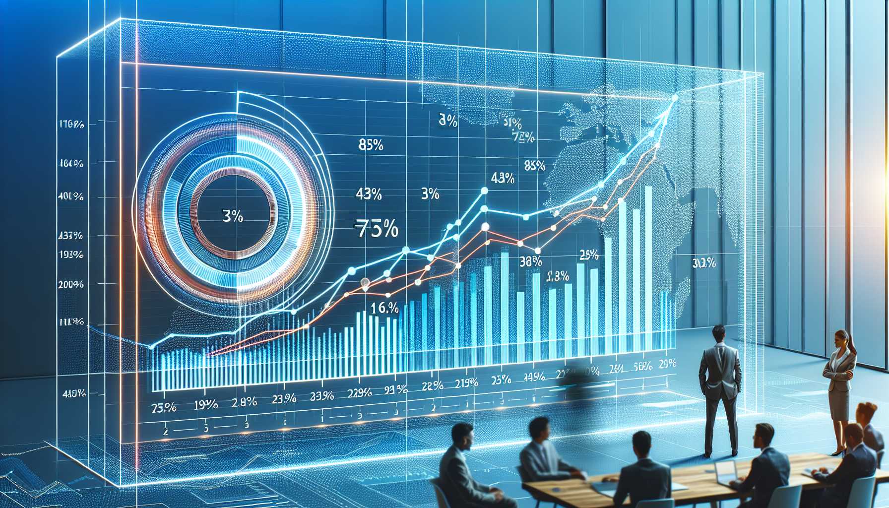 Graph depicting the percentage of businesses in South Korea with a digital presence