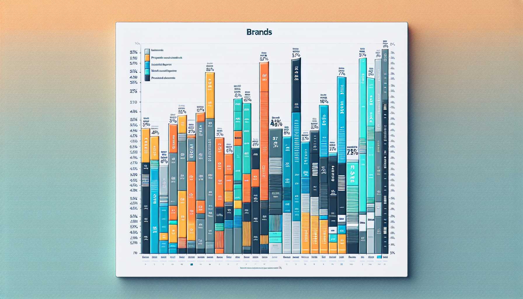 a graph showing market share of different e-reader brands in the USA