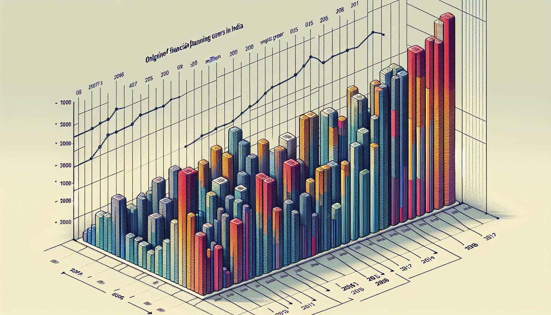 Growth of online financial planning users in India