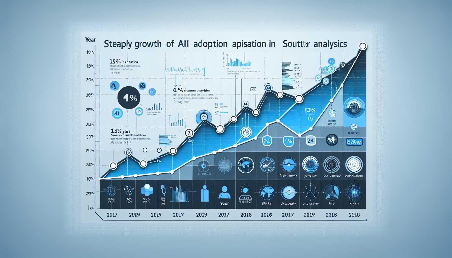 Graph showing AI adoption for customer analytics in South Korea