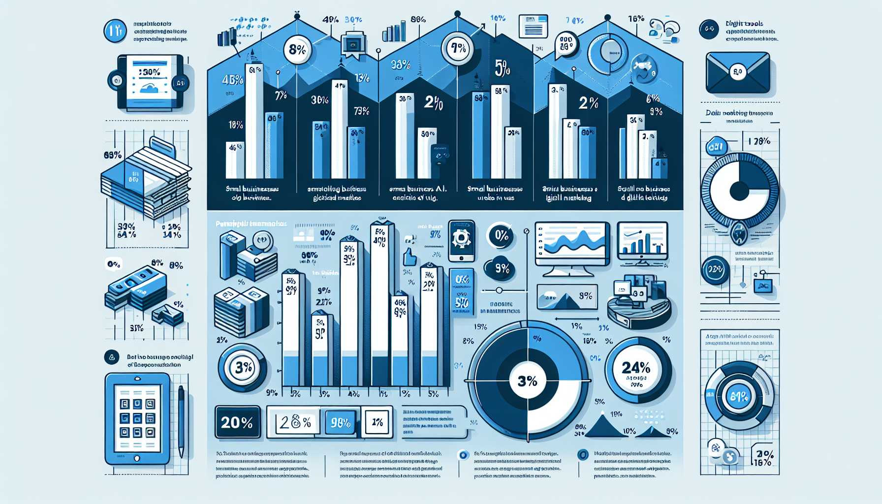 a graph showing the percentage of small businesses in Saba that use digital marketing tools for advertising