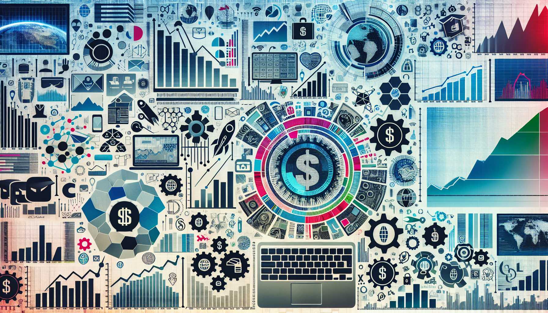 Collage showing stocks and logos related to Ackman's investments in technology companies