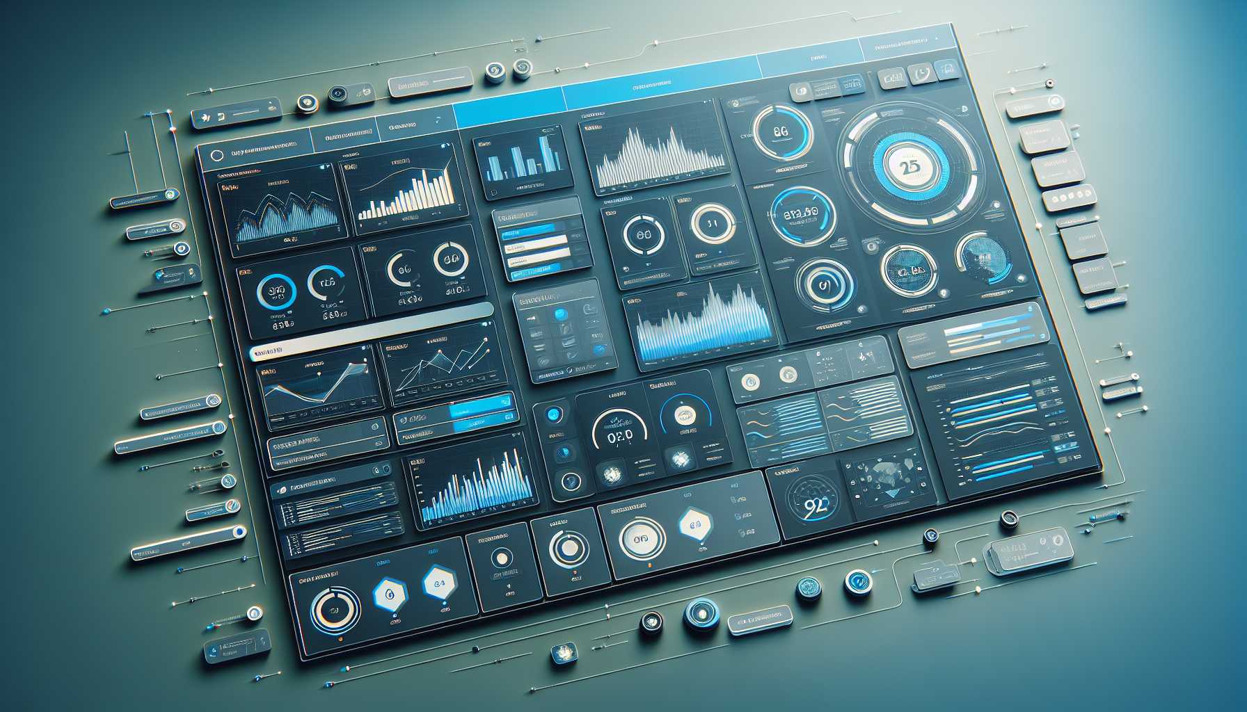 dynamic and sleek project management dashboard interface