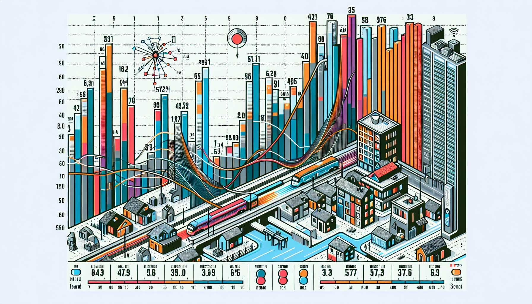 a graph showing the average internet speed in urban areas of Lipetsk Oblast