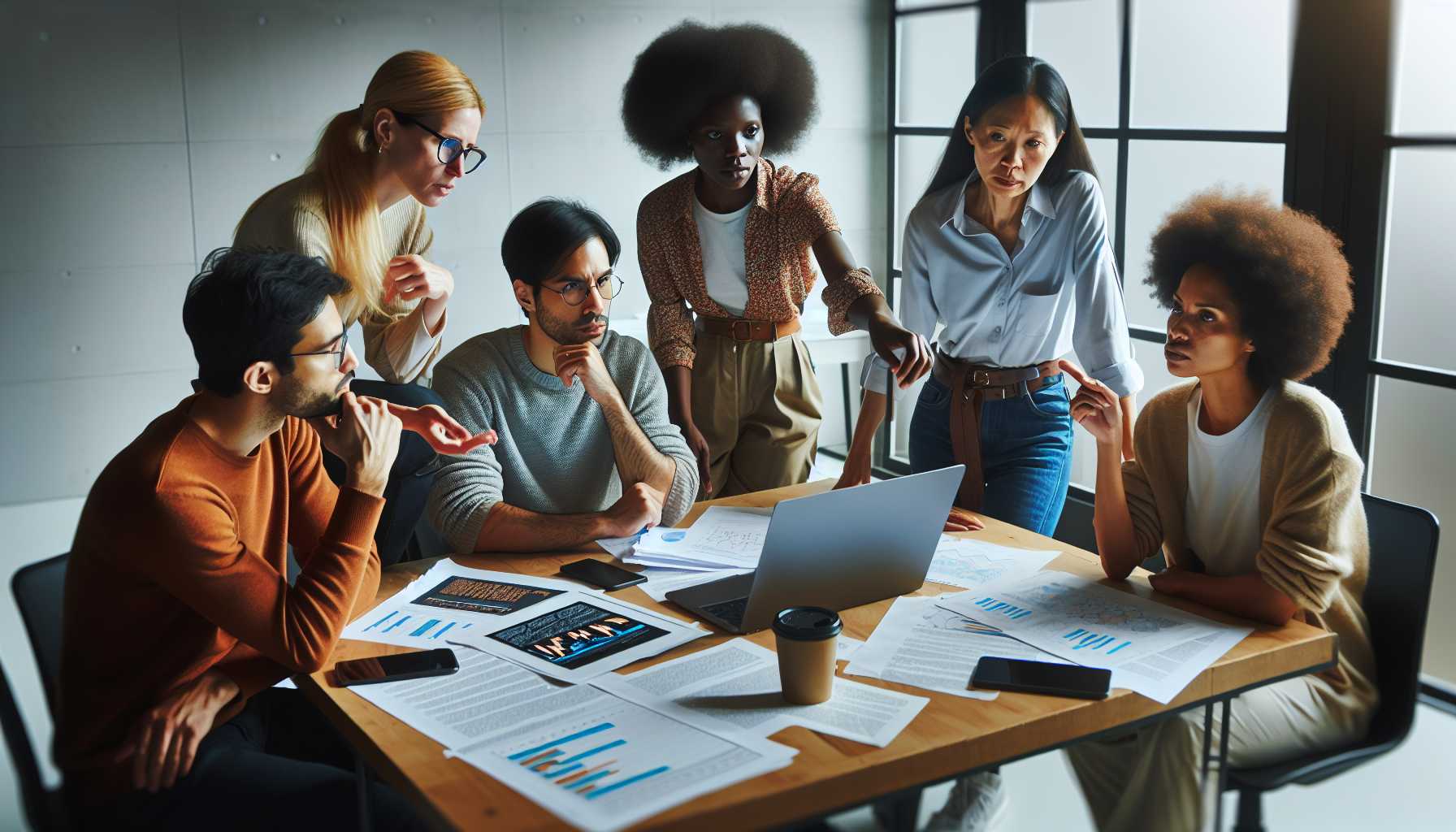 OpenAI researchers conducting an ethical AI assessment discussion