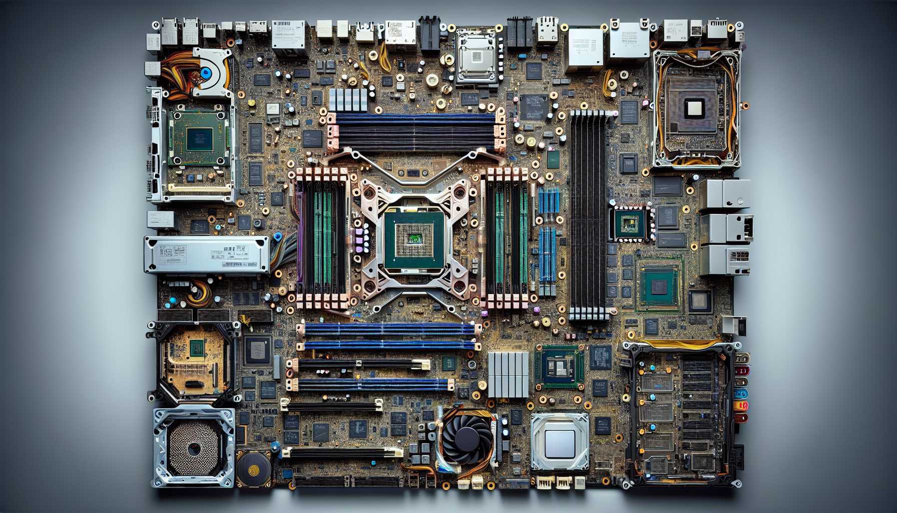 a detailed view of Apple Vision Pro's internal components during a teardown