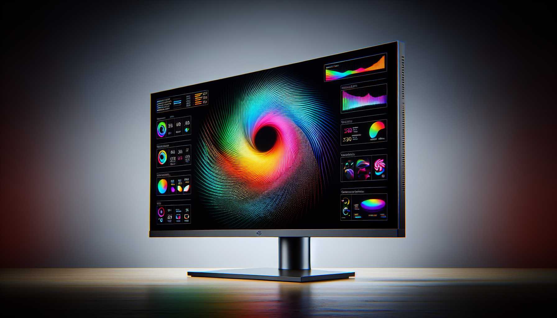 Asus OLED monitor spec details highlighted