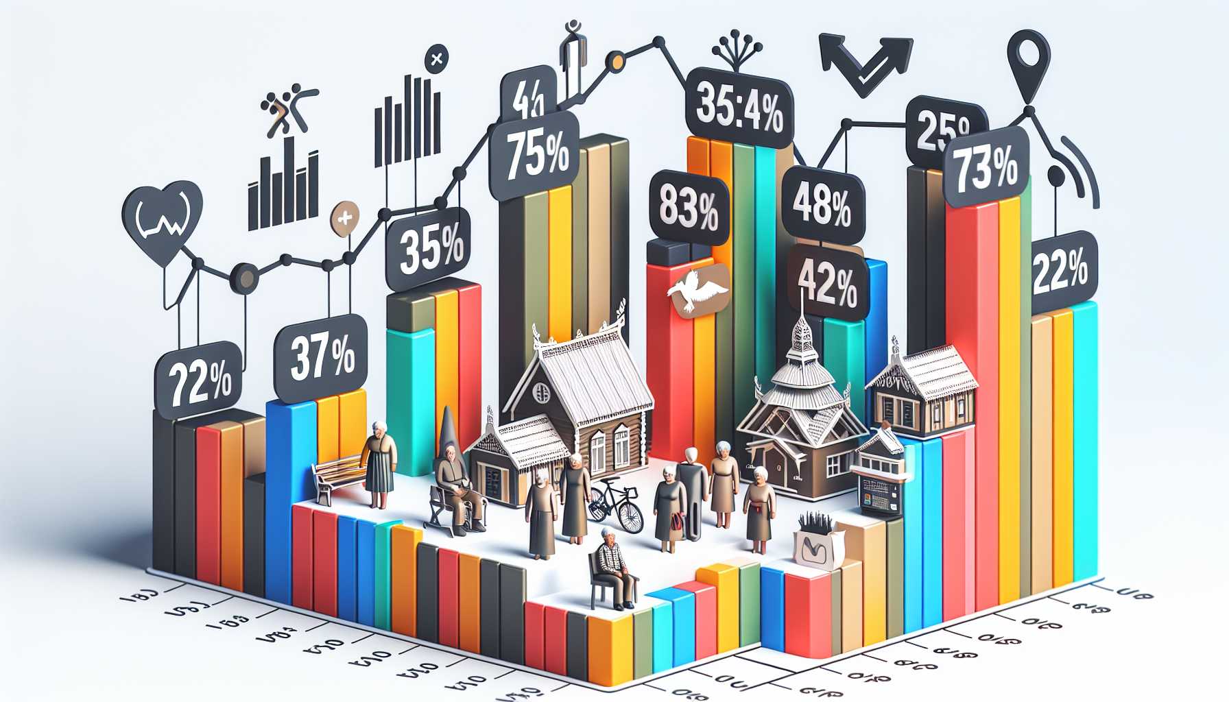 a graph showing the percentage of Altai Krai residents who use technology for fitness and health tracking