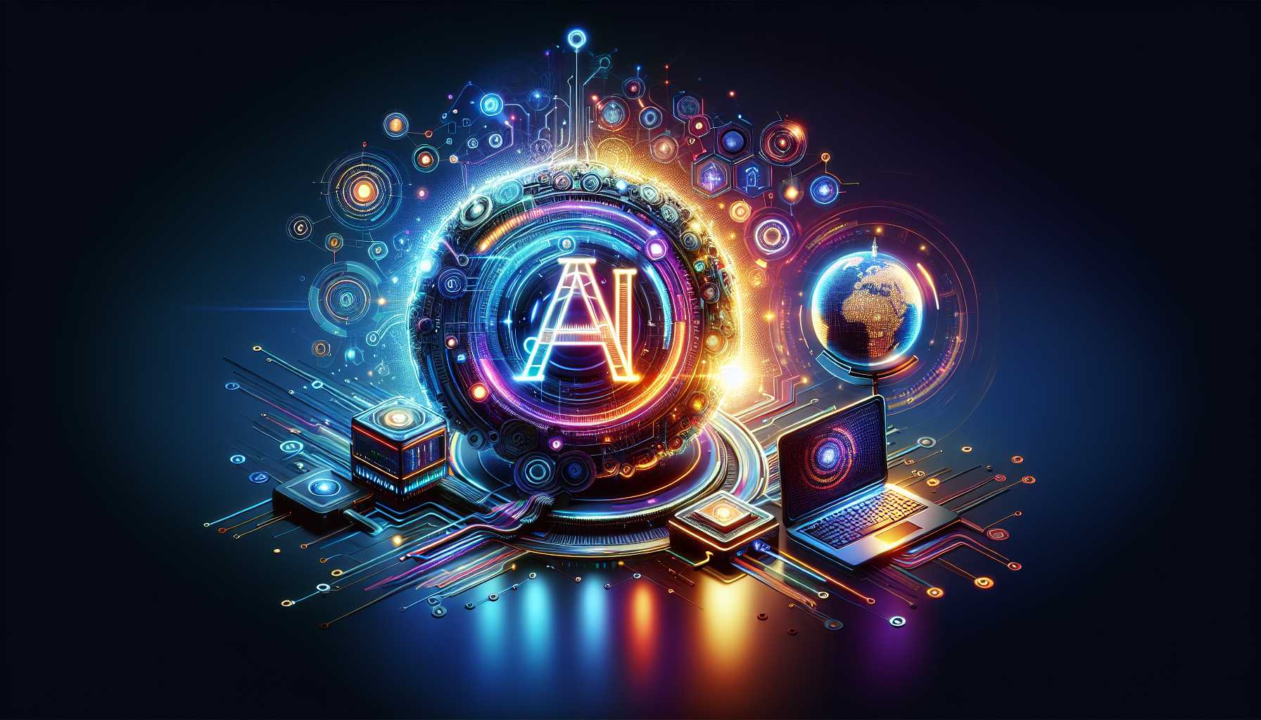 artificial intelligence symbol influencing digital platforms